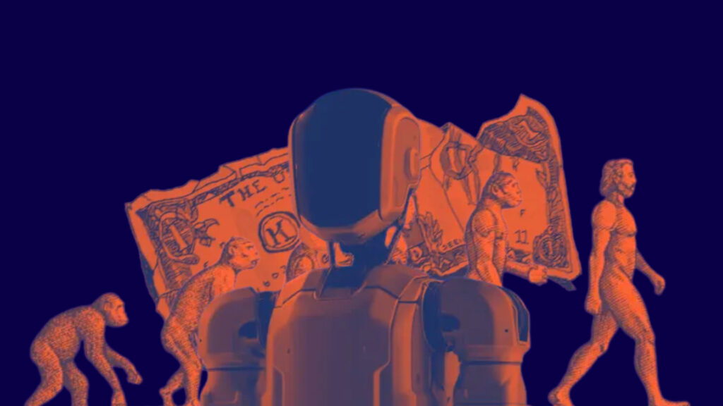 L'évolution de l'homme, le remplacement de l'homme, l'argent au détriment de l'humanité